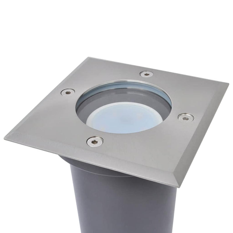Load image into Gallery viewer, Vidaxl led-grondspots buiten 3 stuks vierkant
