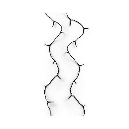 Lumineo basic led kerstverlichting 36m zwart ip44 klassiekwarm