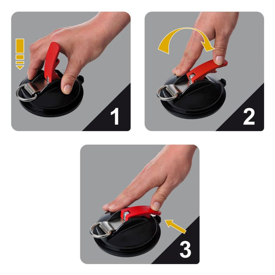 Proplus zuignapbevestiging met ring en 2 s-haken