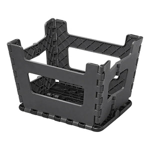 Proplus opvouwbaar opstapje met anti-slip 29x21.5x22 cm zwart