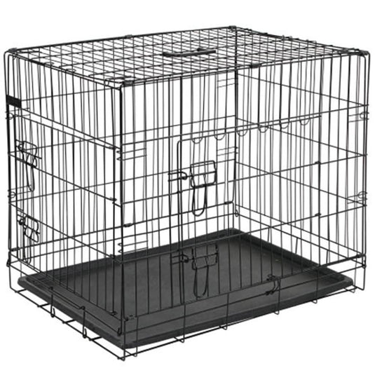 @pet hondenbench 92,5x57,5x64 cm metaal zwart 15003