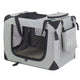 @pet honden reismand nylon 70x52x50 cm grijs 11072