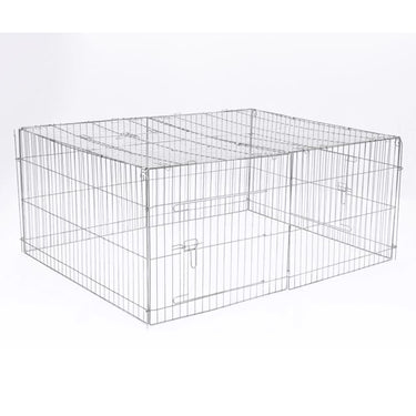 @pet huisdierenren voor buiten castle 144x112x60 cm metaal