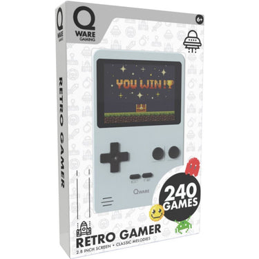 Overige merken qware retro spelcomputer 240 games grijs
