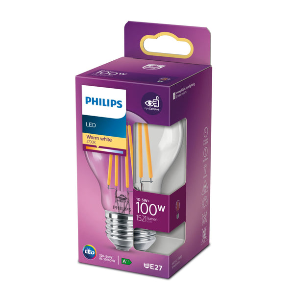 Philips led lamp e27 warm wit