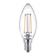 Philips led lamp - kaarslamp met e14 fitting - warmwit licht: 2700k - 25w - helder glas