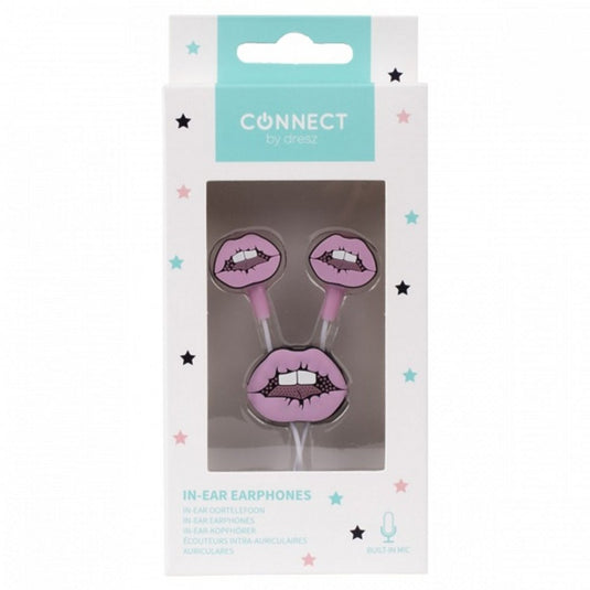 Kangaro k-58191005 dresz in-ear oordopjes lippen roze