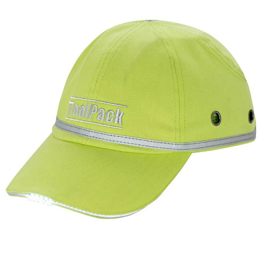 Toolpack veiligheidspet led limegroen