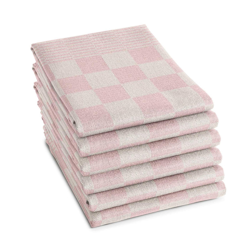 Load image into Gallery viewer, Ddddd theedoek bbq pastel roze 6st
