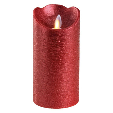 Lumineo Lumineo LED Stompkaars Dans Vlam 7.5x15 cm Rood