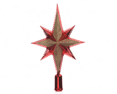 Decoris Decoris Kerst Piek Kunststof Kerstrood 6.5x14.5x25.5 cm