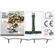 S.i.a. led verlichting 320leds 240 cm warm wit licht zwart