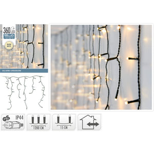 Overige merken kerst ijspegelverlichting 360 leds binnen buiten ip44 12m