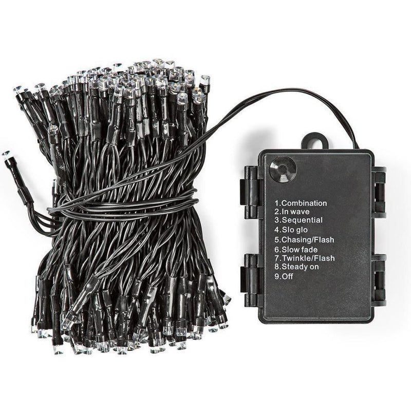 Load image into Gallery viewer, Home styling s.i.a. batterij led verlichting 48 leds 350 cm warm wit licht zwart
