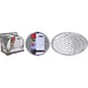 Bbq barbecue grillschalen rond 3stuks