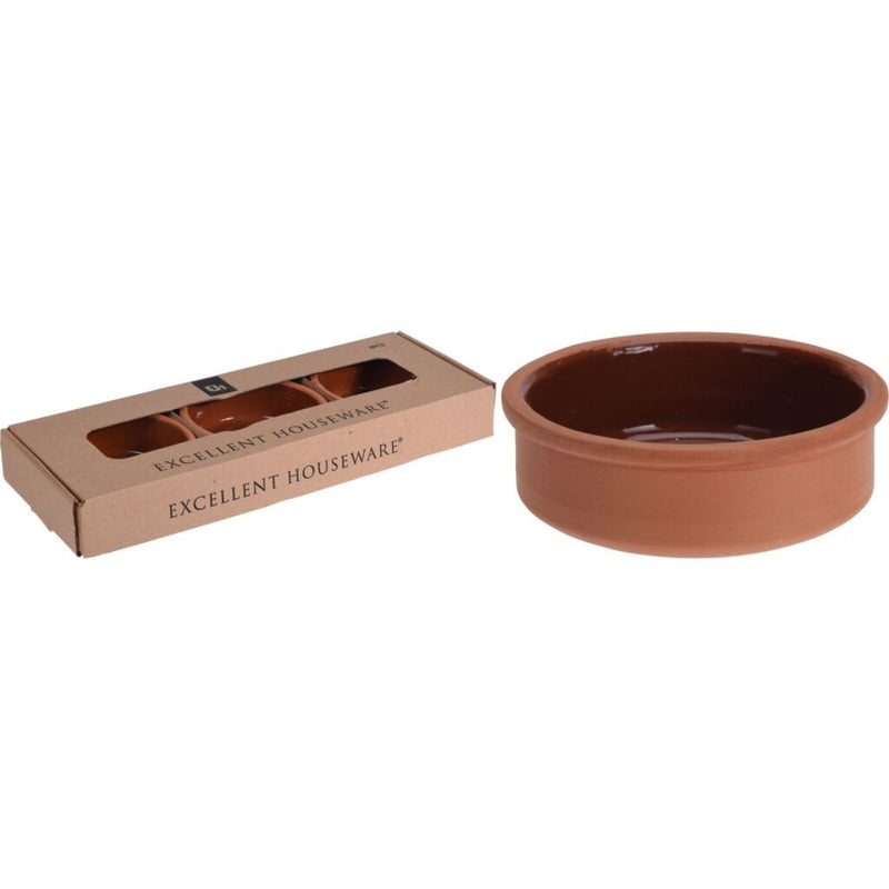 Load image into Gallery viewer, Excellent houseware terracotta tapasschalen 3 stuks
