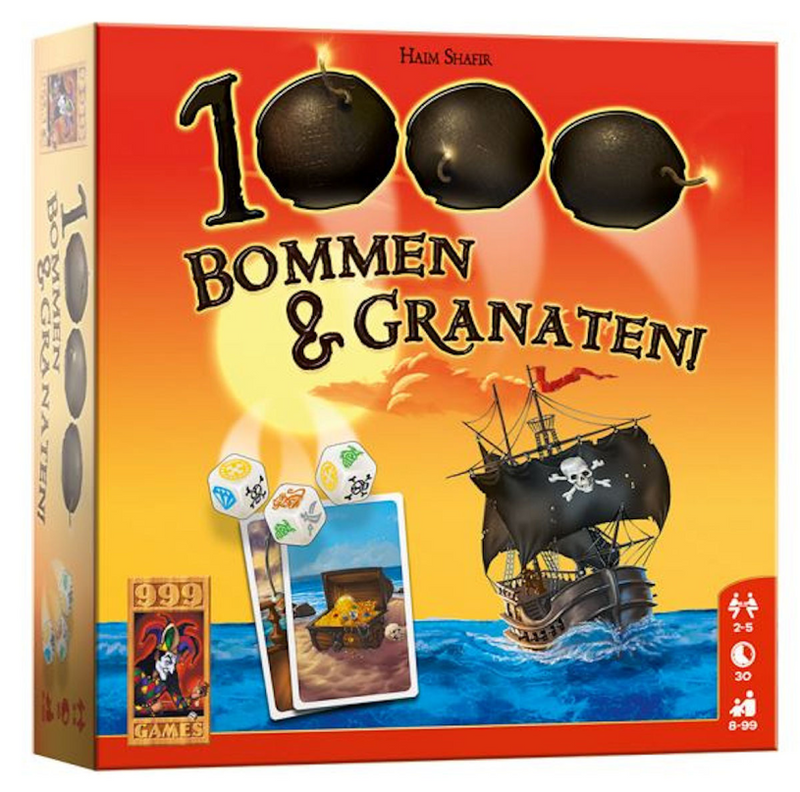 Load image into Gallery viewer, 999games 999 games 1000 bommen granaten dobbelspel
