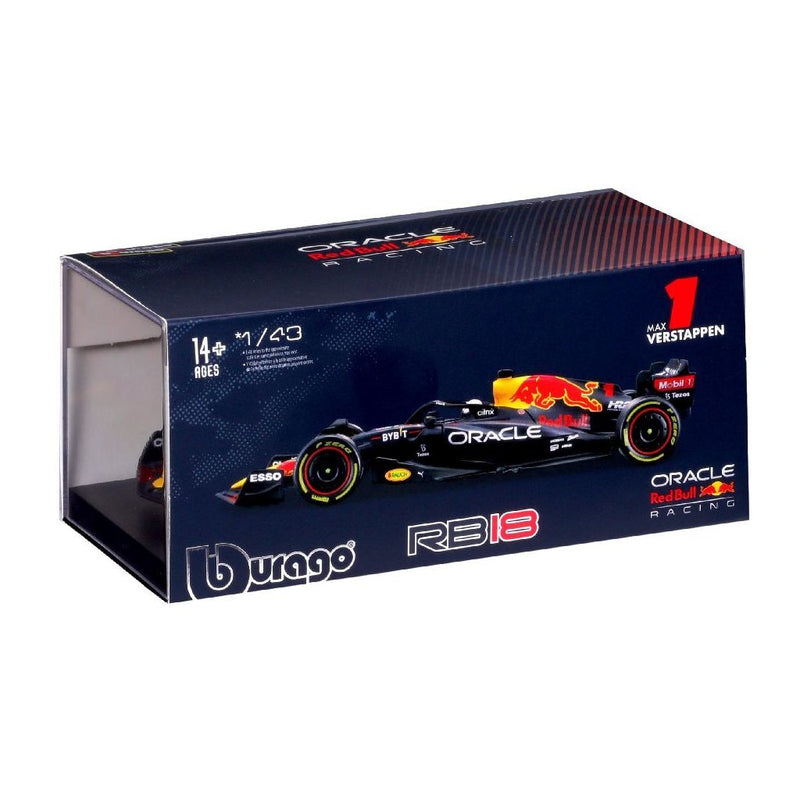 Load image into Gallery viewer, Bburago red bull max verstappen rb18 formule 1 seizoen 2022
