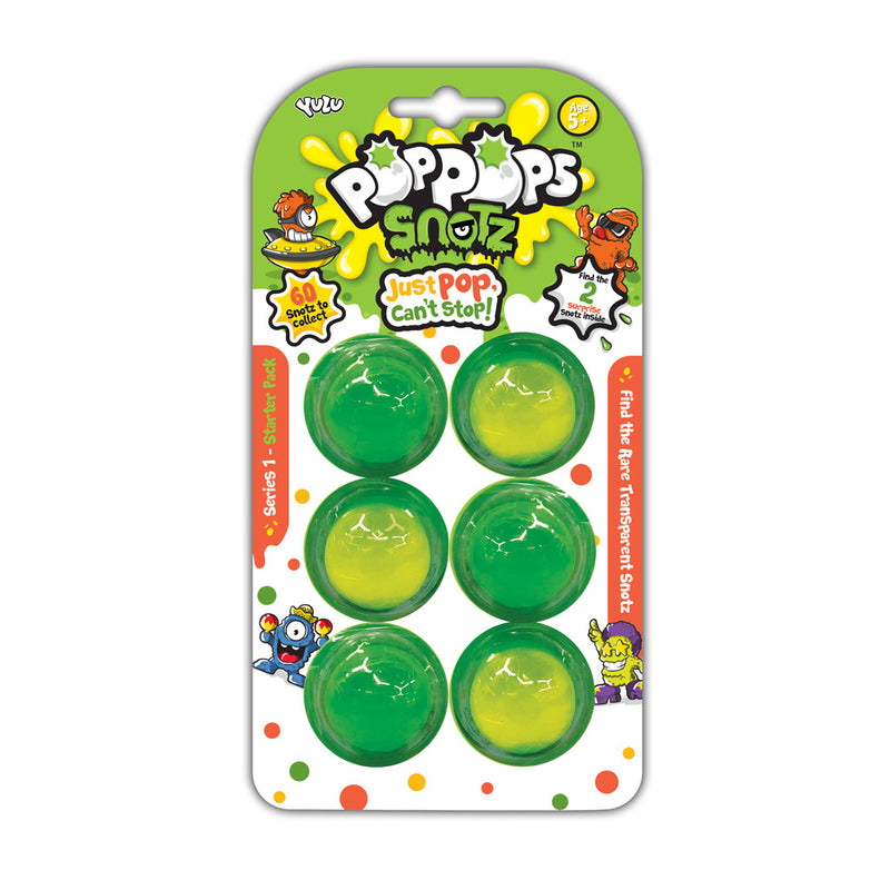Load image into Gallery viewer, Yulu Yulu PopPops Snotz Series 1 Starter Set 6 Stuks
