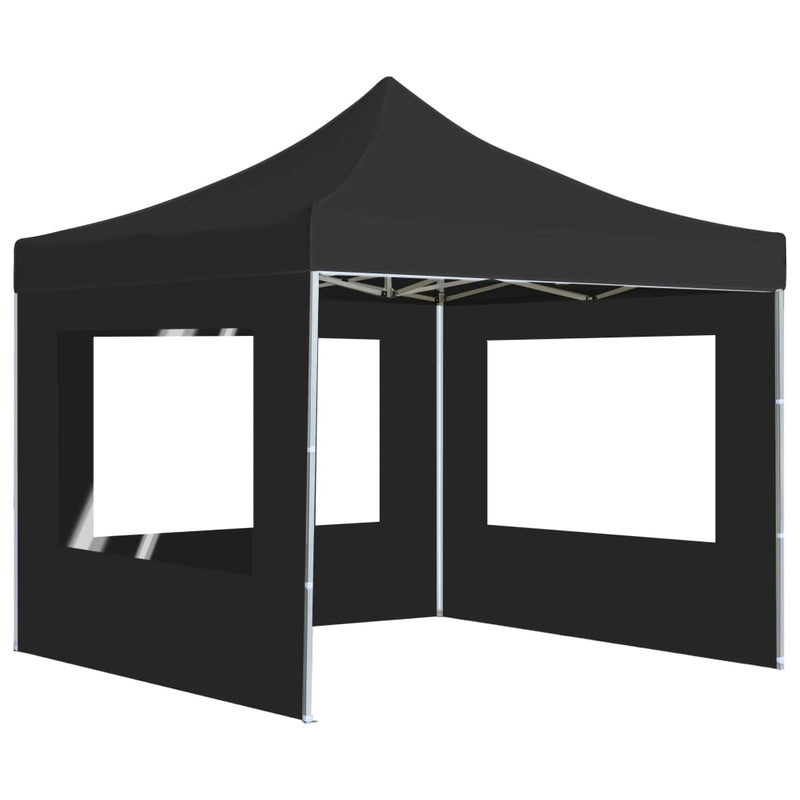 Load image into Gallery viewer, Vidaxl partytent inklapbaar met wanden 3x3 m aluminium antraciet
