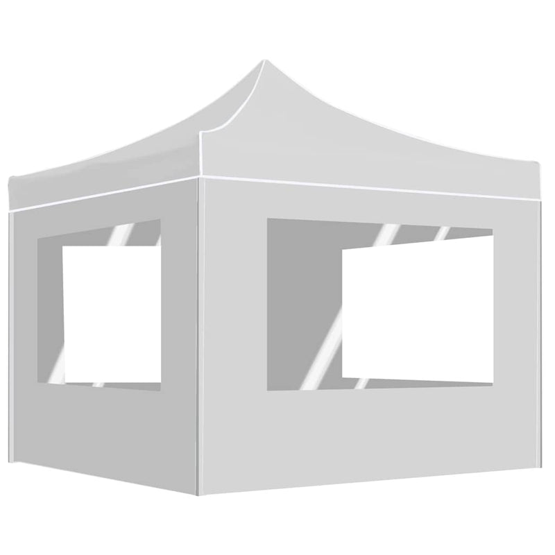 Load image into Gallery viewer, Vidaxl partytent inklapbaar met wanden 3x3 m aluminium wit

