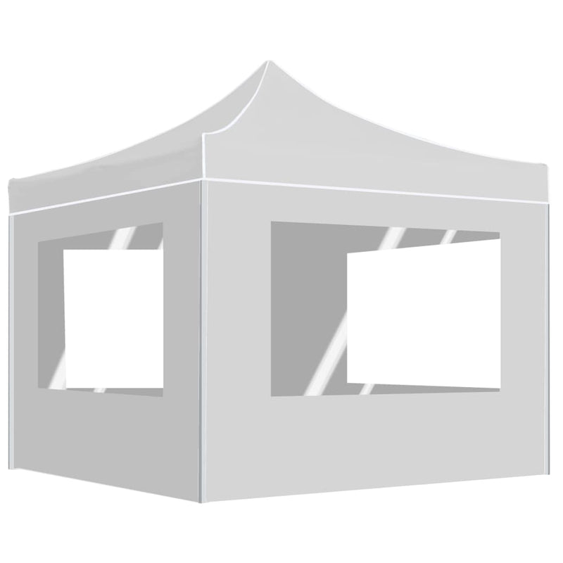 Load image into Gallery viewer, Vidaxl partytent inklapbaar met wanden 3x3 m aluminium wit
