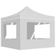 Vidaxl partytent inklapbaar met wanden 3x3 m aluminium wit