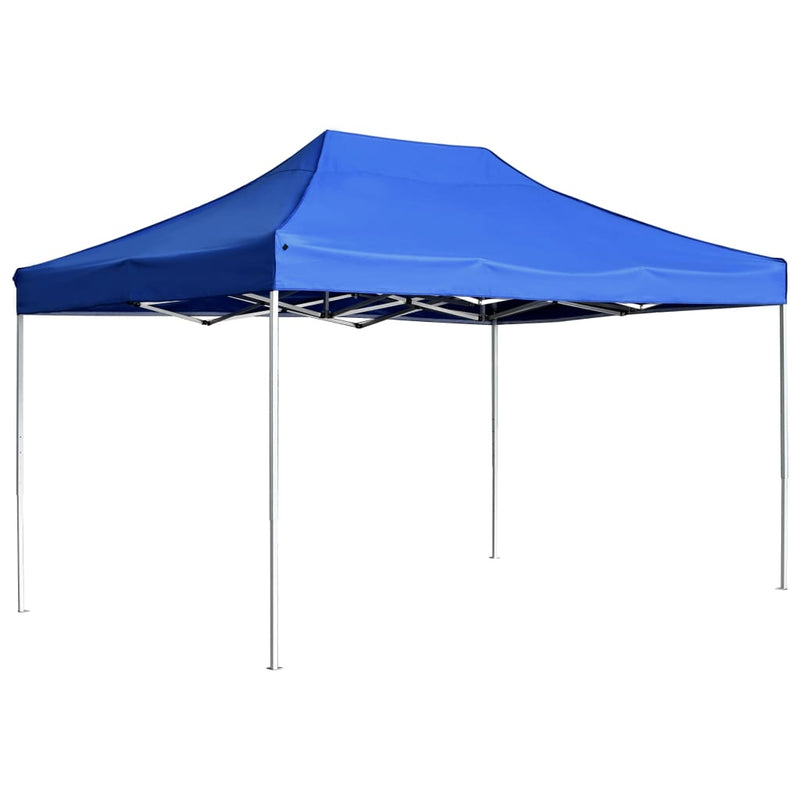 Load image into Gallery viewer, Vidaxl partytent professioneel inklapbaar 4,5x3 m aluminium blauw
