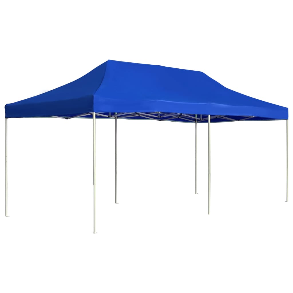 VidaXL Partytent professioneel inklapbaar 6x3 m aluminium blauw