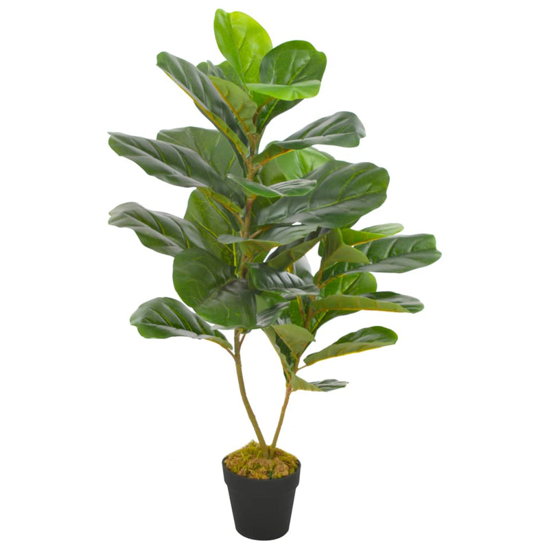 Load image into Gallery viewer, Vidaxl kunstplant met pot vioolbladplant 90 cm groen
