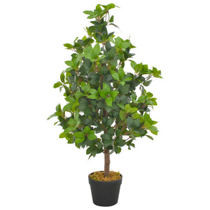 Vidaxl kunstplant met pot laurierboom 90 cm groen