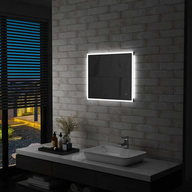 Vidaxl badkamerspiegel led met aanraaksensor 60x50 cm