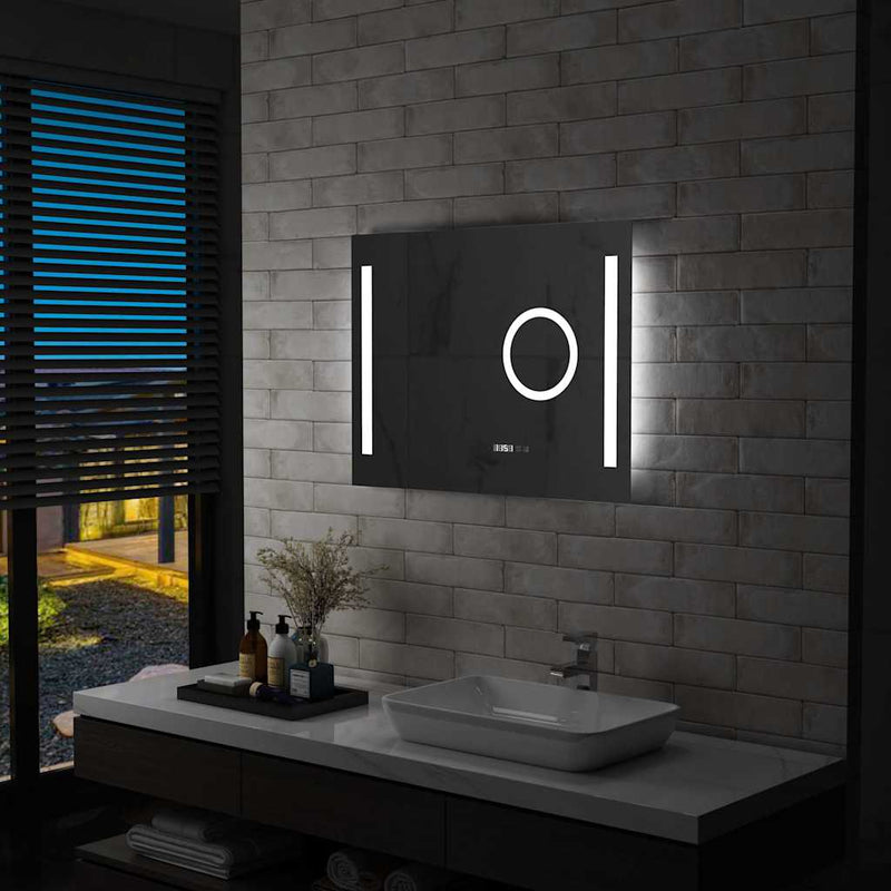 Load image into Gallery viewer, Vidaxl badkamerspiegel led met aanraaksensor 80x60 cm
