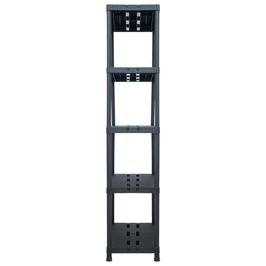 VidaXL Opbergrek 260 kg 90x40x180 cm kunststof zwart
