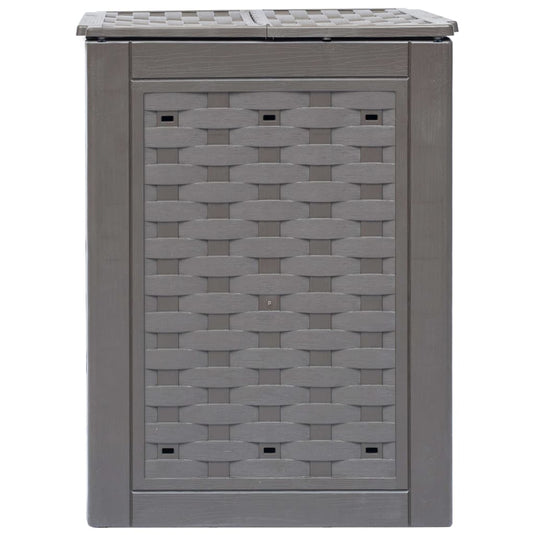 Vidaxl compostbak 300 l 60x60x83 cm kunststof rattan bruin