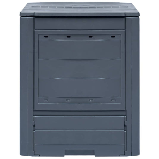 Vidaxl compostbak 260 l 60x60x73cm grijs