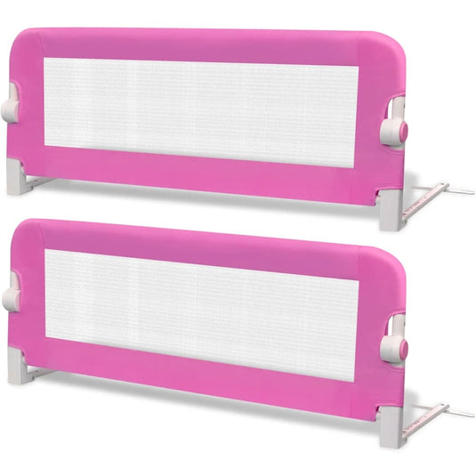 Vidaxl kinderbedhekjes 2 st 102x42 cm roze