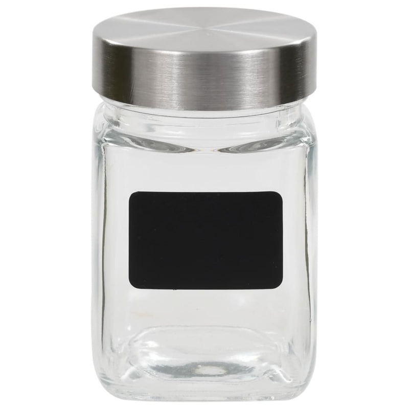 Load image into Gallery viewer, Vidaxl opbergpotten met stickers 24 st 300 ml
