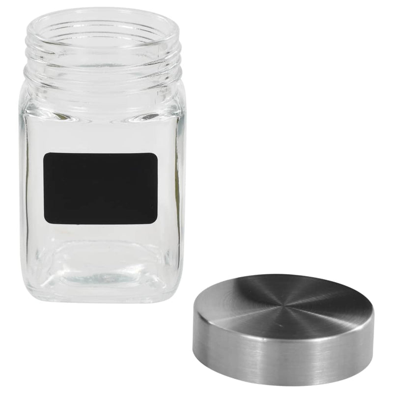 Load image into Gallery viewer, Vidaxl opbergpotten met stickers 24 st 300 ml
