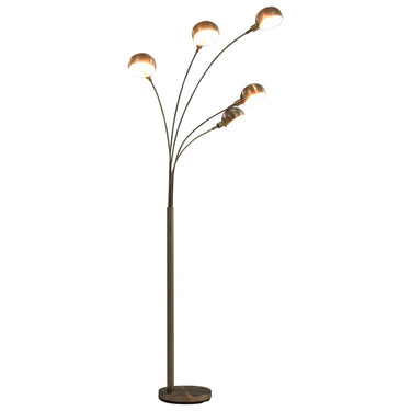 Vidaxl lamp staand 5xe14 200 cm zilverkleurig