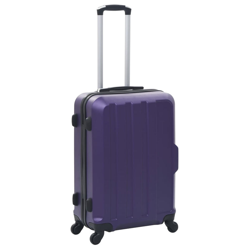 Load image into Gallery viewer, Vidaxl 3-delige harde kofferset abs paars
