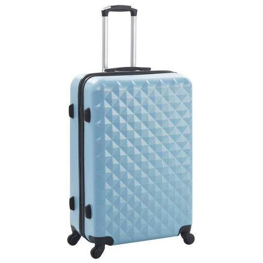 Vidaxl 3-delige harde kofferset abs blauw