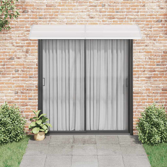 Vidaxl deurluifel 240x75 cm pc grijs en transparant
