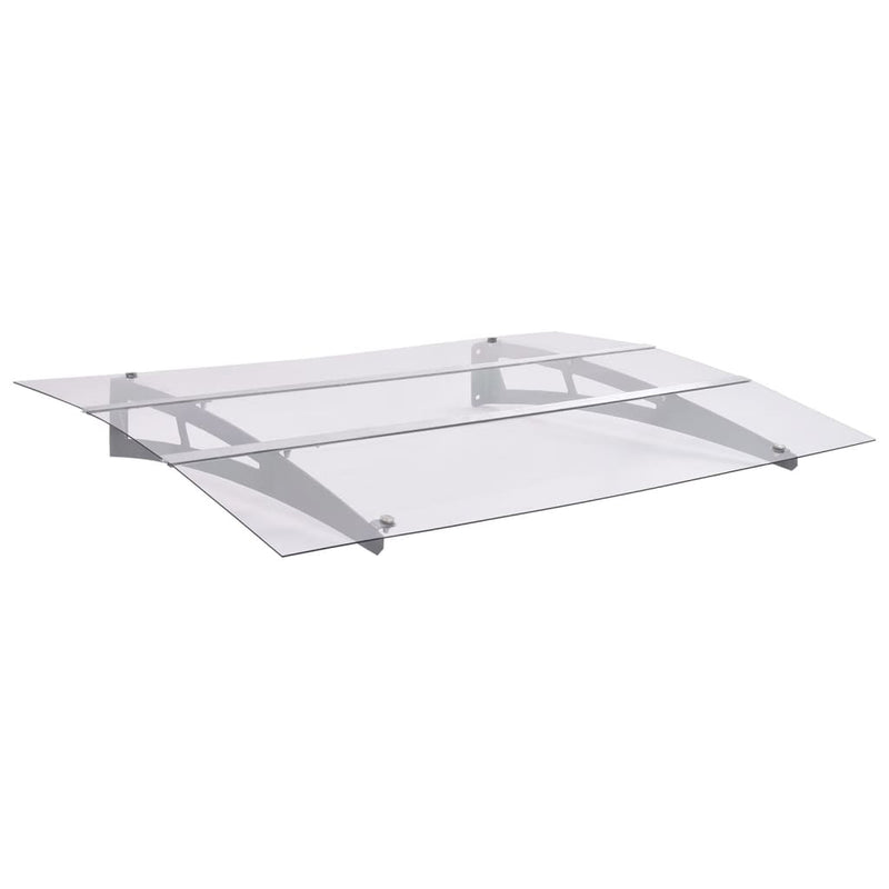 Afbeelding laden in galerijviewer, Vidaxl deurluifel 150x90 cm pet zilverkleurig en transparant
