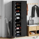 Vidaxl schoenenkast 60x30x166 cm stof zwart