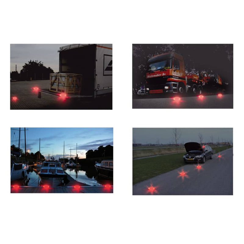Load image into Gallery viewer, ProPlus Waarschuwingsschijven met 16 LED's 2 st Oranje
