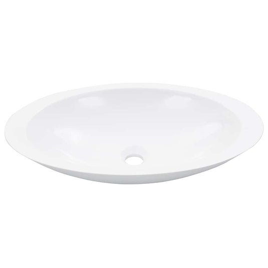 Vidaxl wastafel 59,3x35,1x10,7 cm mineraal gegoten marmer gegoten wit