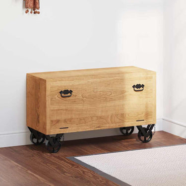 Vidaxl schoenenkast 86x35x55 cm massief mangohout