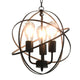 Vidaxl hanglamp rond 3xe27 zwart