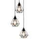Vidaxl plafondlamp met diamantvorm 3xe27 zwart